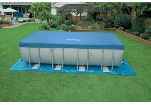 Каркасный бассейн Rectangular Ultra Frame Pool, 549х274х132 см + фильтр-насос (песочный) + аксессуары Intex, 28352